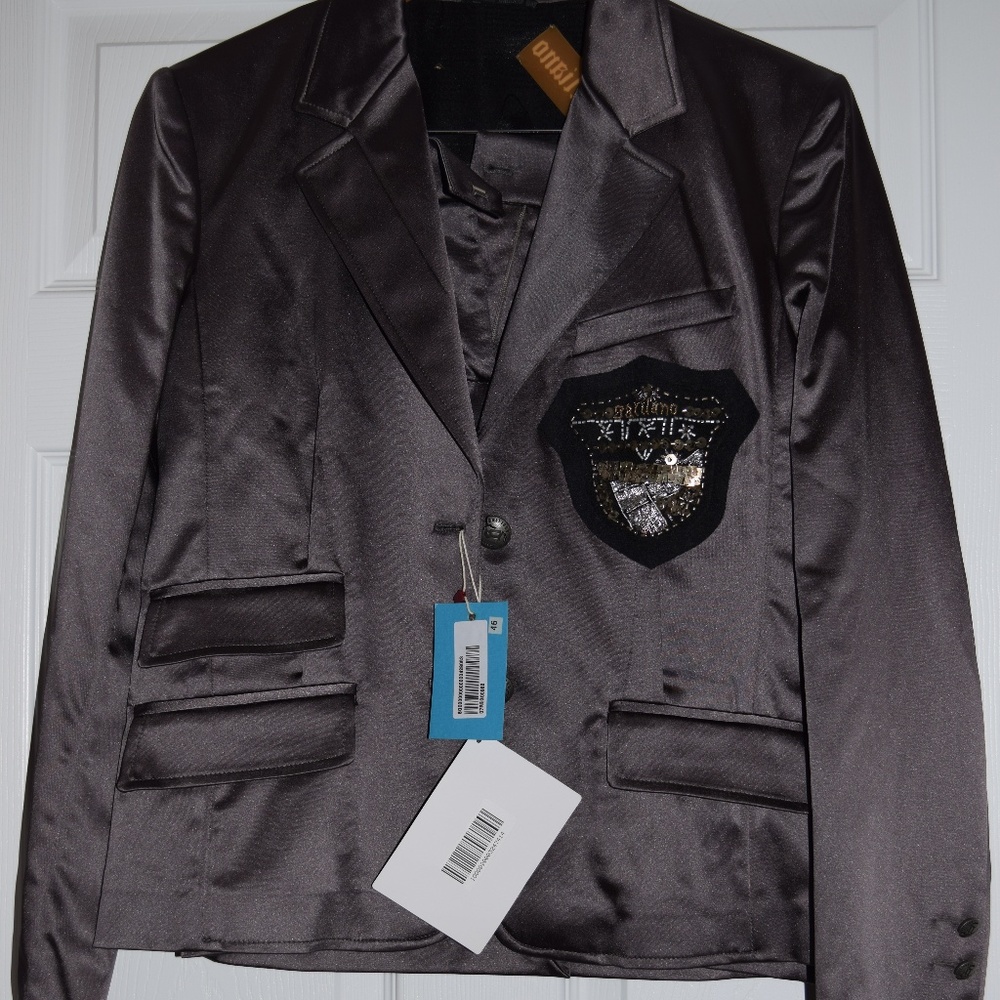 John Galliano Gray Woman's Suit